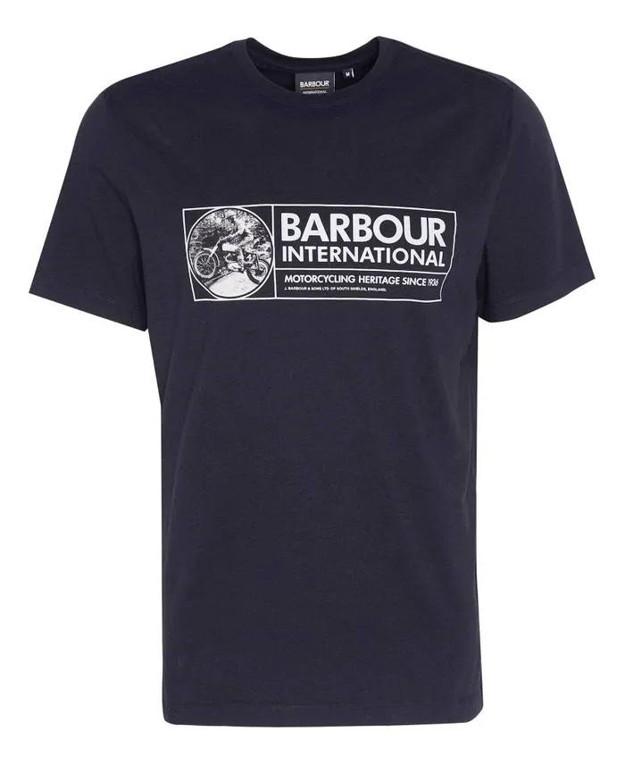 Chisel Graphic TShirt Washed Cobalt Men Barbour TShirts