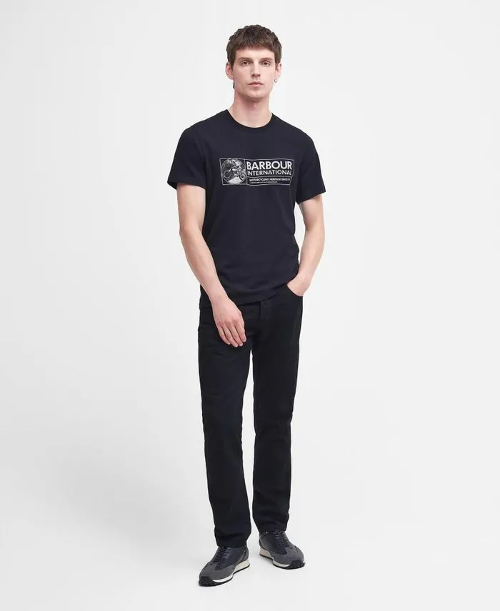 Chisel Graphic TShirt Washed Cobalt Men Barbour TShirts