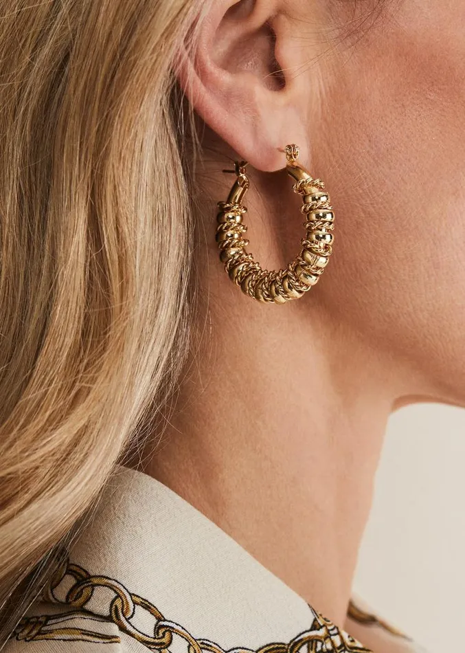 Chunky Ring Hoop Earring Gold Women Phase Eight Jewellery