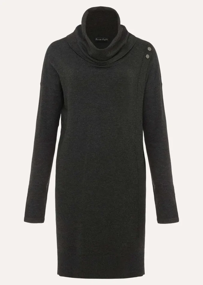Cindra Knitted Tunic Dress Charcoal Women Phase Eight Dresses