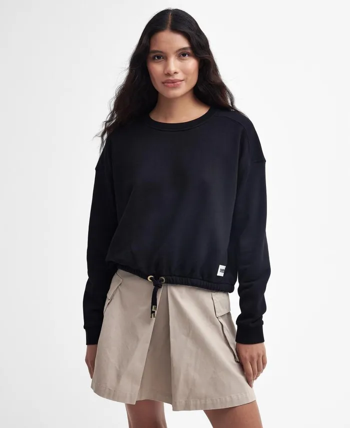 Ciprelli Sweatshirt Classic Black Women Barbour Hoodies and Sweatshirts