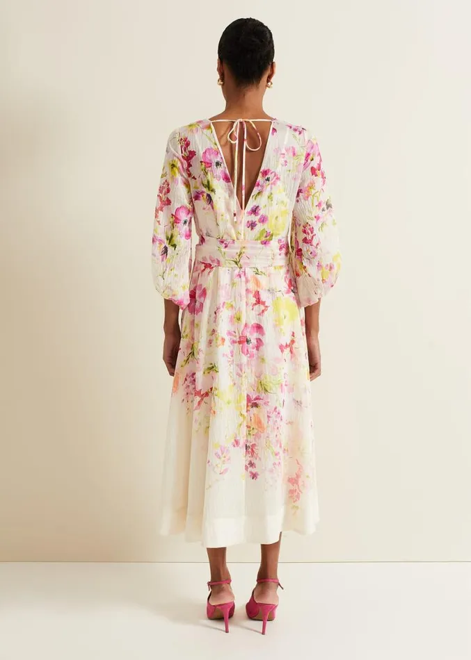 Clancy Floral Print Fit And Flare Dress Multicoloured Women Phase Eight Dresses Clancy Floral Print Fit And Flare Dress Multicoloured Women Phase Eight Dresses