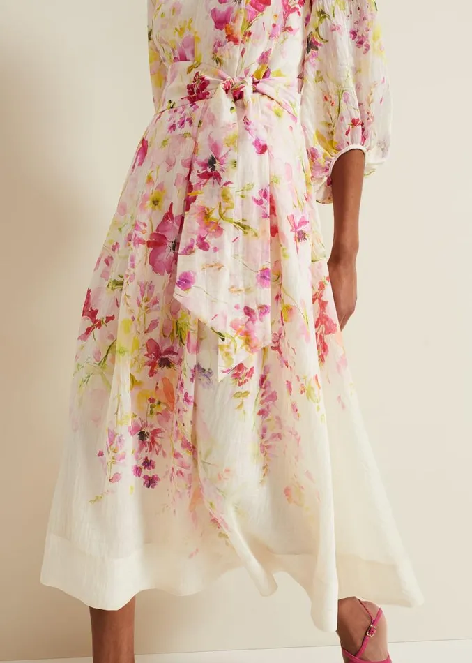 Clancy Floral Print Fit And Flare Dress Multicoloured Women Phase Eight Dresses Clancy Floral Print Fit And Flare Dress Multicoloured Women Phase Eight Dresses