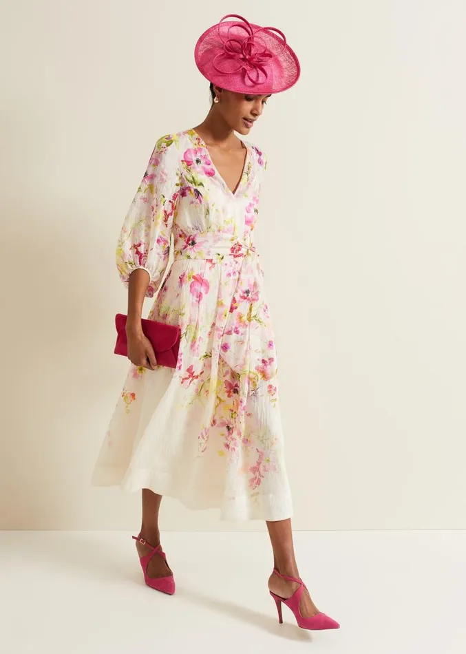 Clancy Floral Print Fit And Flare Dress Multicoloured Women Phase Eight Dresses Clancy Floral Print Fit And Flare Dress Multicoloured Women Phase Eight Dresses