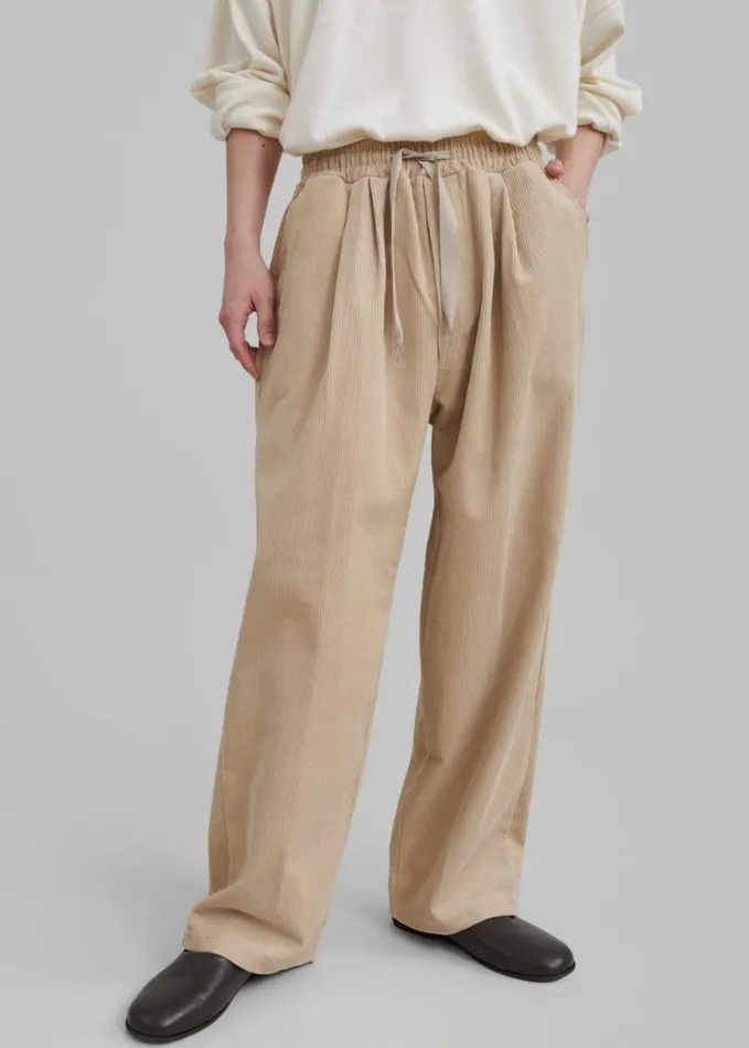 Clothing Men The Frankie Shop Brixton Corduroy Joggers 8211 Beige