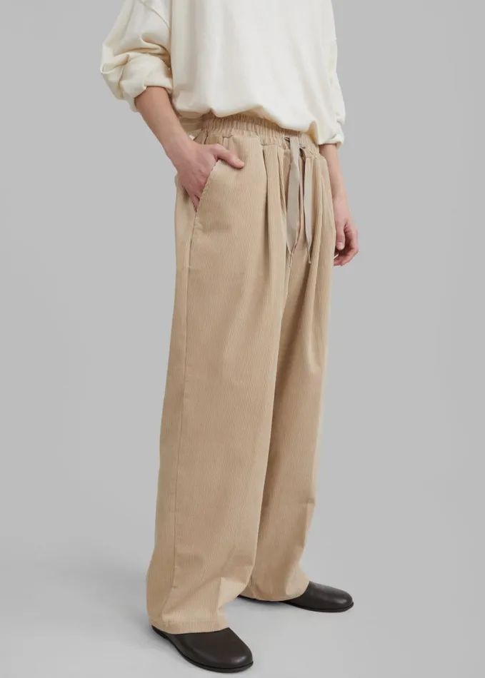 Clothing Men The Frankie Shop Brixton Corduroy Joggers 8211 Beige