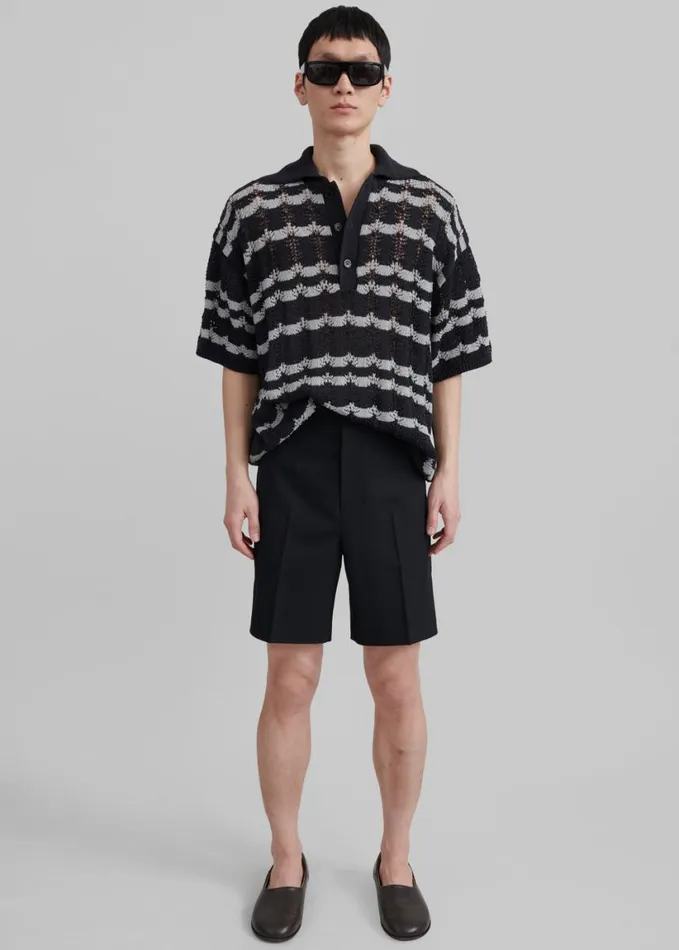Clothing Men The Frankie Shop Samse Samse Sachristoph Shorts 8211 Black