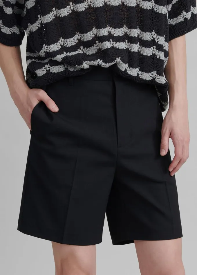 Clothing Men The Frankie Shop Samse Samse Sachristoph Shorts 8211 Black