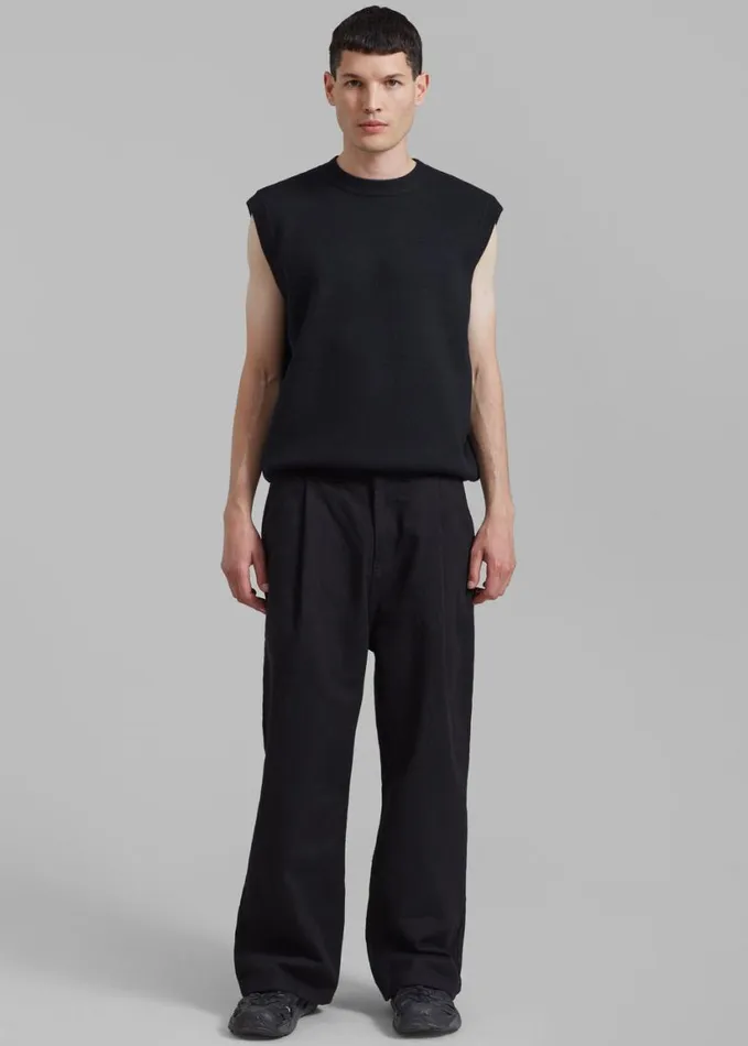 Clothing WomenMen The Frankie Shop Drew Denim Pants 8211 Black