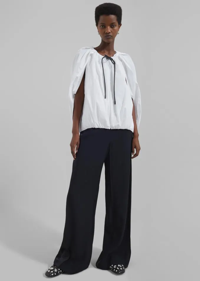 Clothing Women The Frankie Shop 31 Phillip Lim Cocoon Zip Top 8211 White