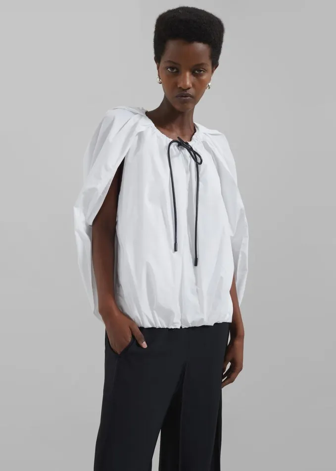 Clothing Women The Frankie Shop 31 Phillip Lim Cocoon Zip Top 8211 White