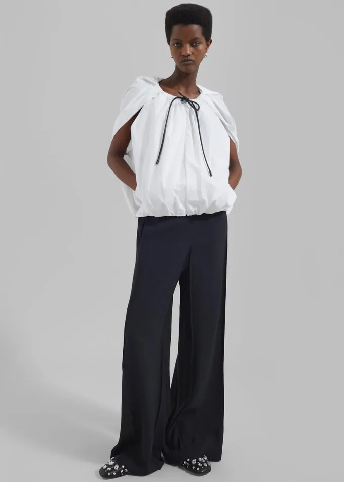 Clothing Women The Frankie Shop 31 Phillip Lim Cocoon Zip Top 8211 White