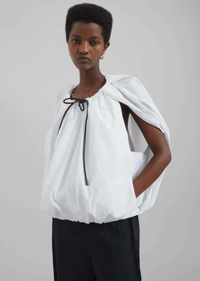Clothing Women The Frankie Shop 31 Phillip Lim Cocoon Zip Top 8211 White