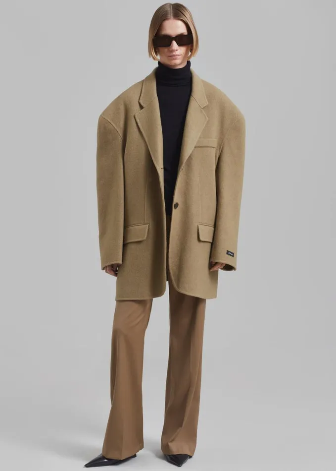 Clothing Women The Frankie Shop Alana Pants 8211 Brown