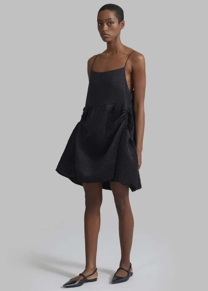 Clothing Women The Frankie Shop Alisa Pocket Mini Dress 8211 Black