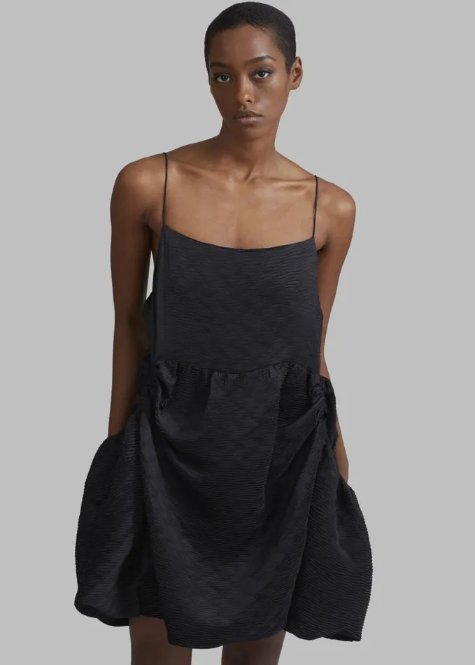 Clothing Women The Frankie Shop Alisa Pocket Mini Dress 8211 Black