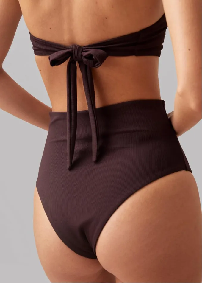 Clothing Women The Frankie Shop Alohas Neptune Bikini Top 8211 Brown
