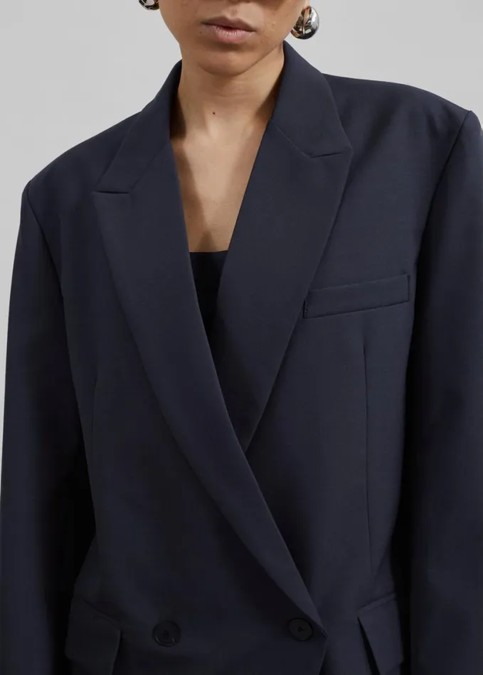 Clothing Women The Frankie Shop Auden Blazer 8211 Charcoal
