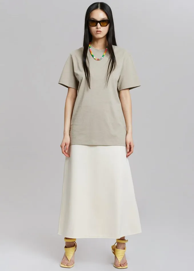 Clothing Women The Frankie Shop Azaro Tee 8211 Beige