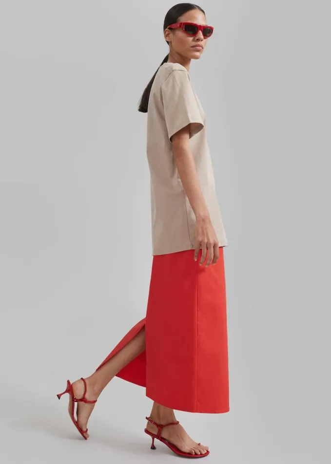 Clothing Women The Frankie Shop Azaro Tee 8211 Beige