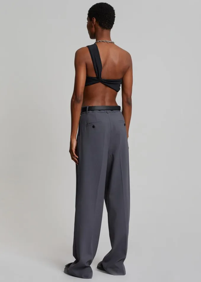 Clothing Women The Frankie Shop Bea Suit Pants 8211 Charcoal
