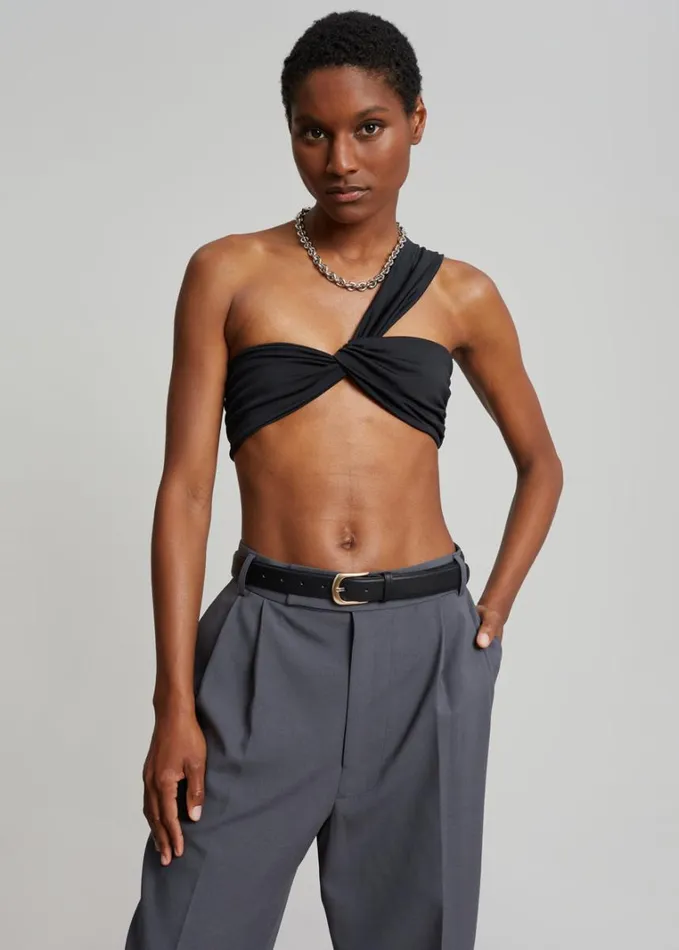 Clothing Women The Frankie Shop Bea Suit Pants 8211 Charcoal