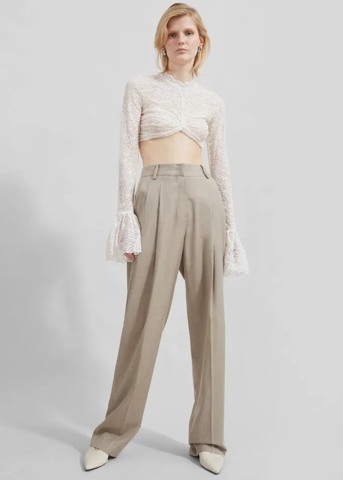 Clothing Women The Frankie Shop Beaufille Frida Blouse 8211 White