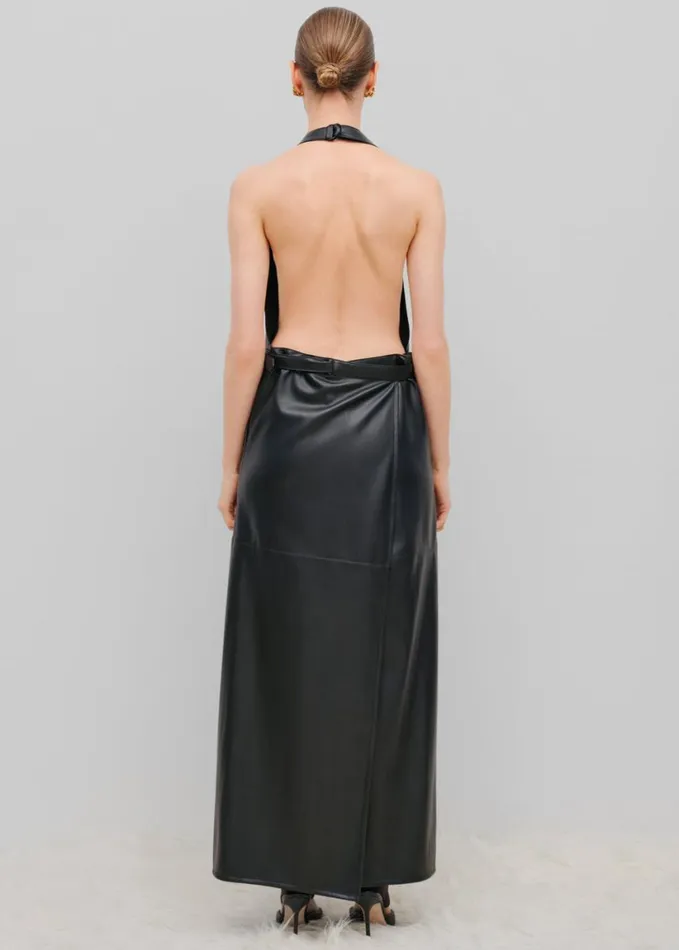 Clothing Women The Frankie Shop Bevza Apron Dress 8211 Black