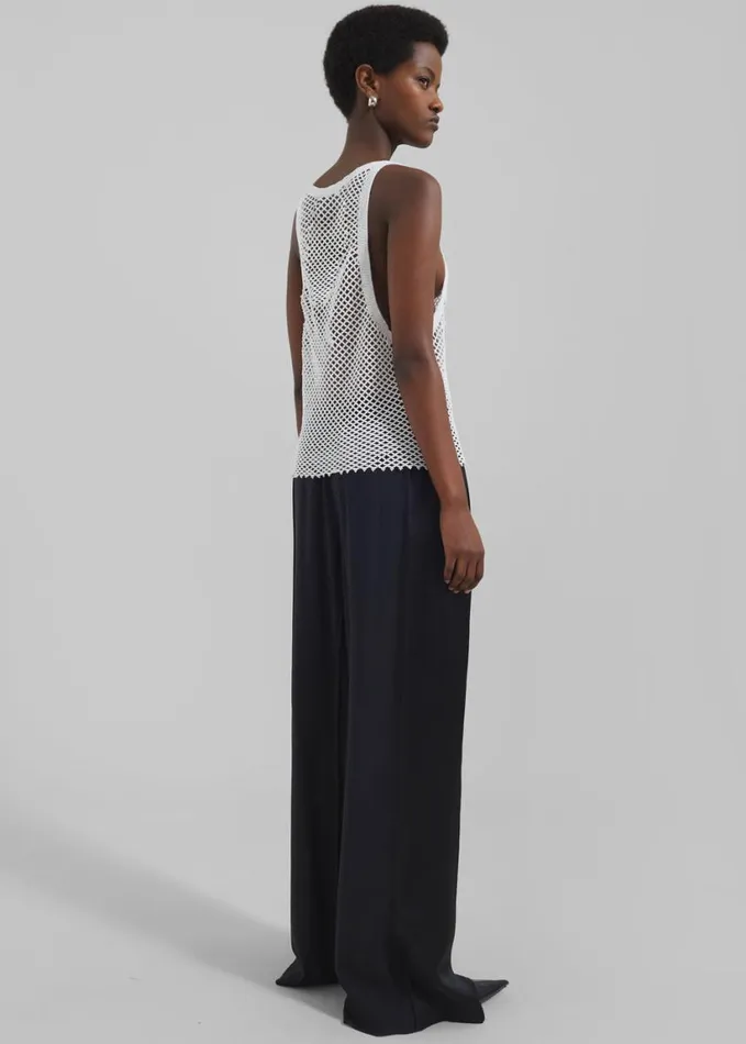 Clothing Women The Frankie Shop Bevza Beaded Tank Top 8211 Ivory