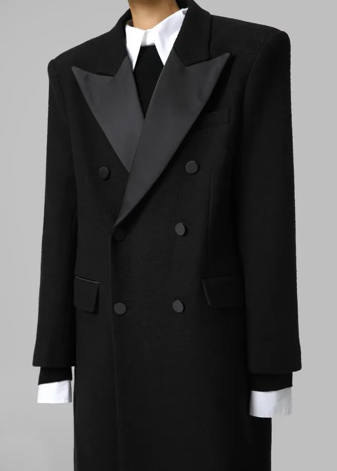 Clothing Women The Frankie Shop Bryce Oversized Coat 8211 Black