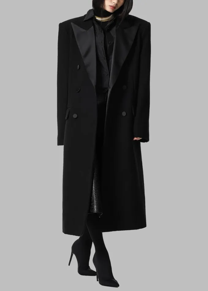 Clothing Women The Frankie Shop Bryce Oversized Coat 8211 Black