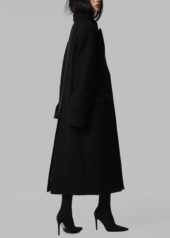 Clothing Women The Frankie Shop Bryce Oversized Coat 8211 Black