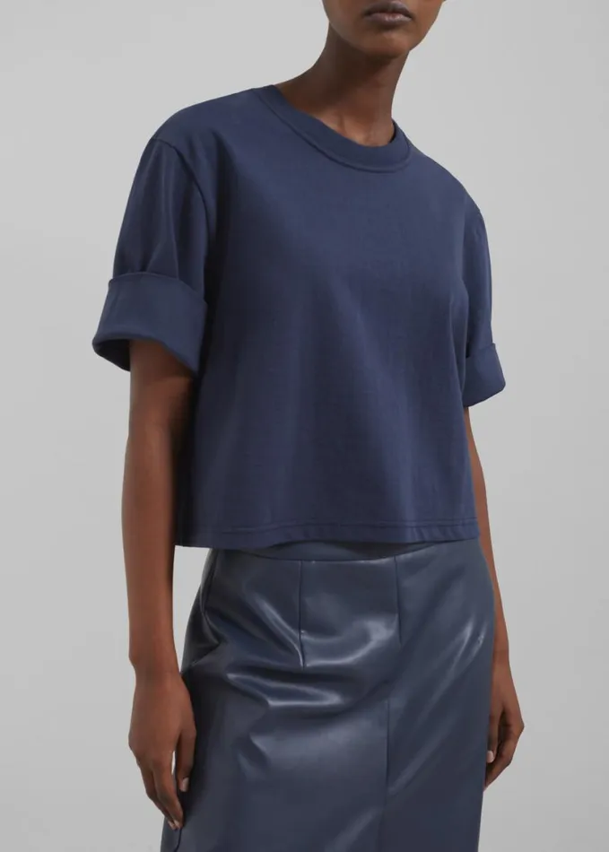 Clothing Women The Frankie Shop Cece TShirt 8211 Navy