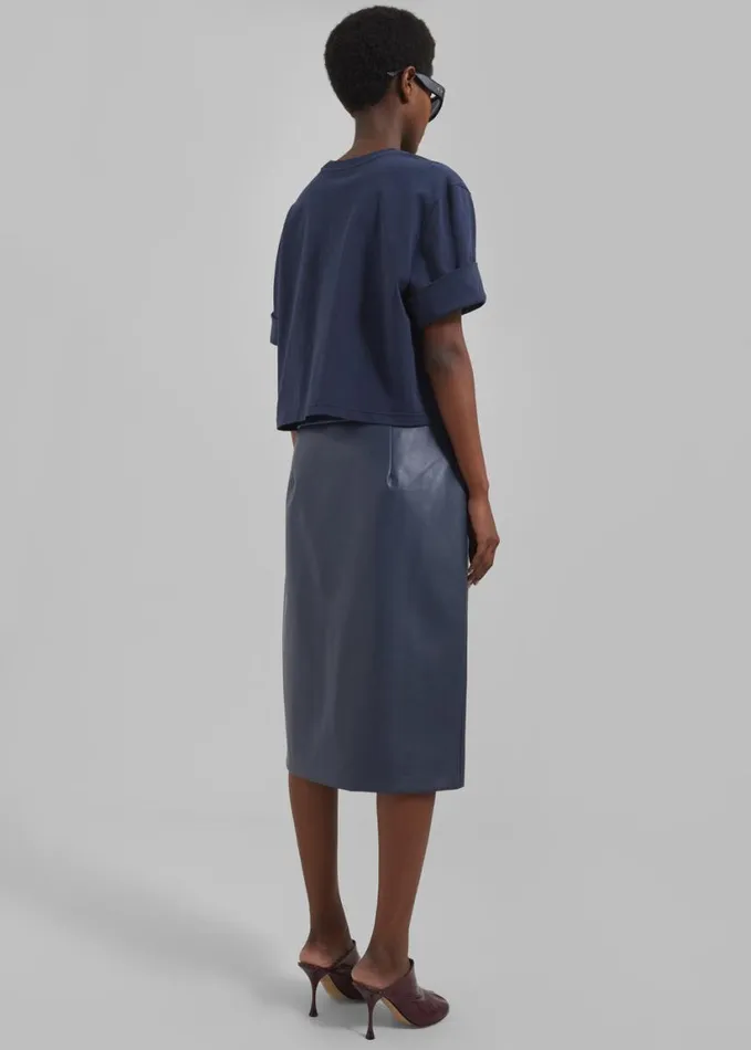 Clothing Women The Frankie Shop Cece TShirt 8211 Navy