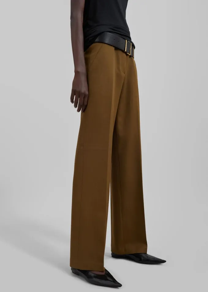 Clothing Women The Frankie Shop Darrell Trousers 8211 Brown