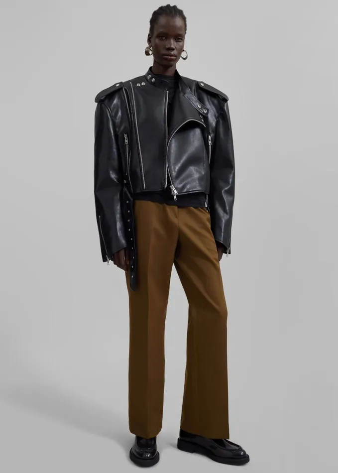 Clothing Women The Frankie Shop Darrell Trousers 8211 Brown