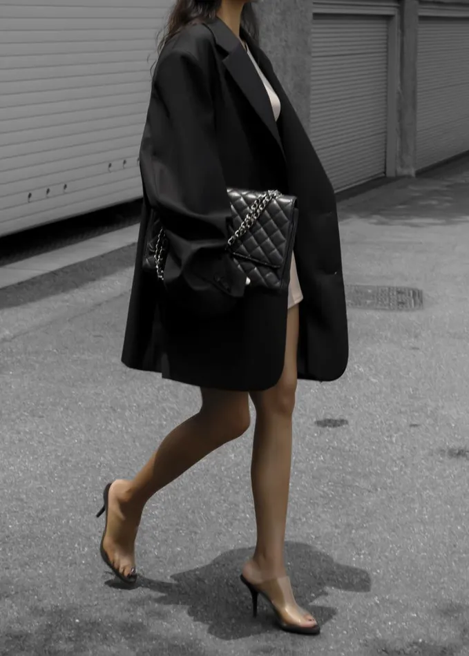 Clothing Women The Frankie Shop Dee Maxi Oversized Blazer 8211 Black