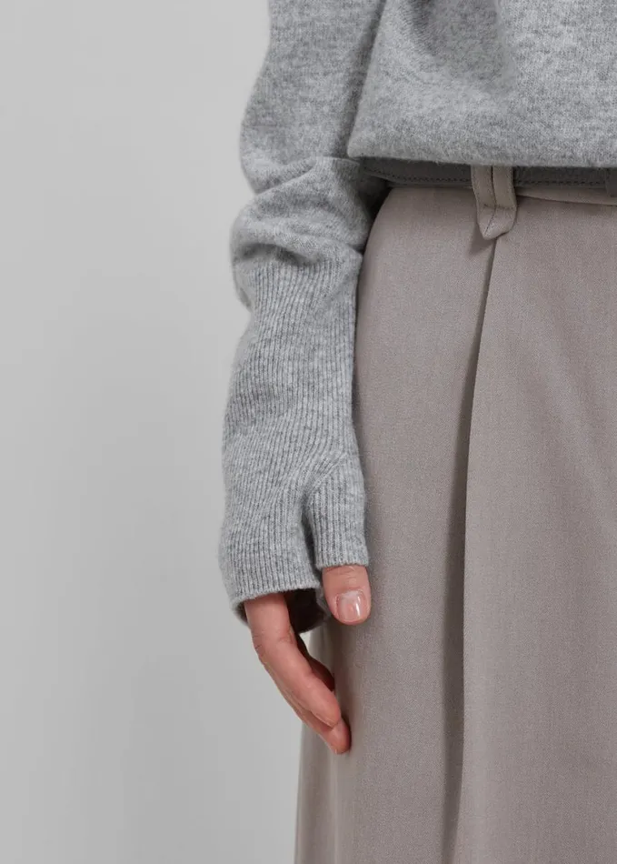 Clothing Women The Frankie Shop Delia Wool Turtleneck 8211 Grey