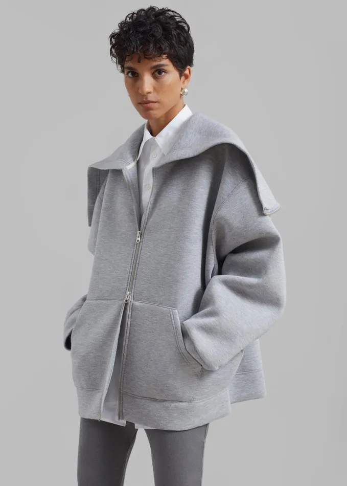 Clothing Women The Frankie Shop Denton Oversized Hoodie 8211 Grey