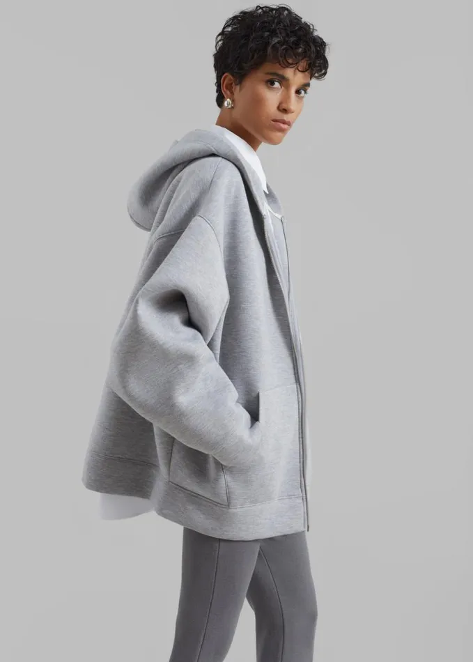 Clothing Women The Frankie Shop Denton Oversized Hoodie 8211 Grey