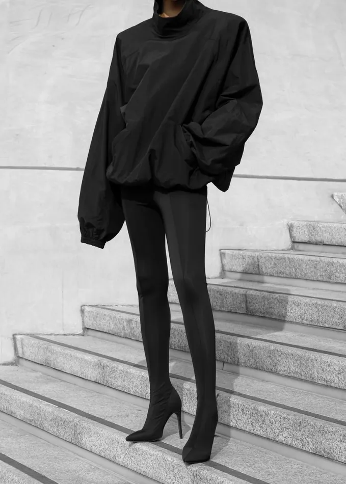 Clothing Women The Frankie Shop Doyle Mockneck Anorak 8211 Black