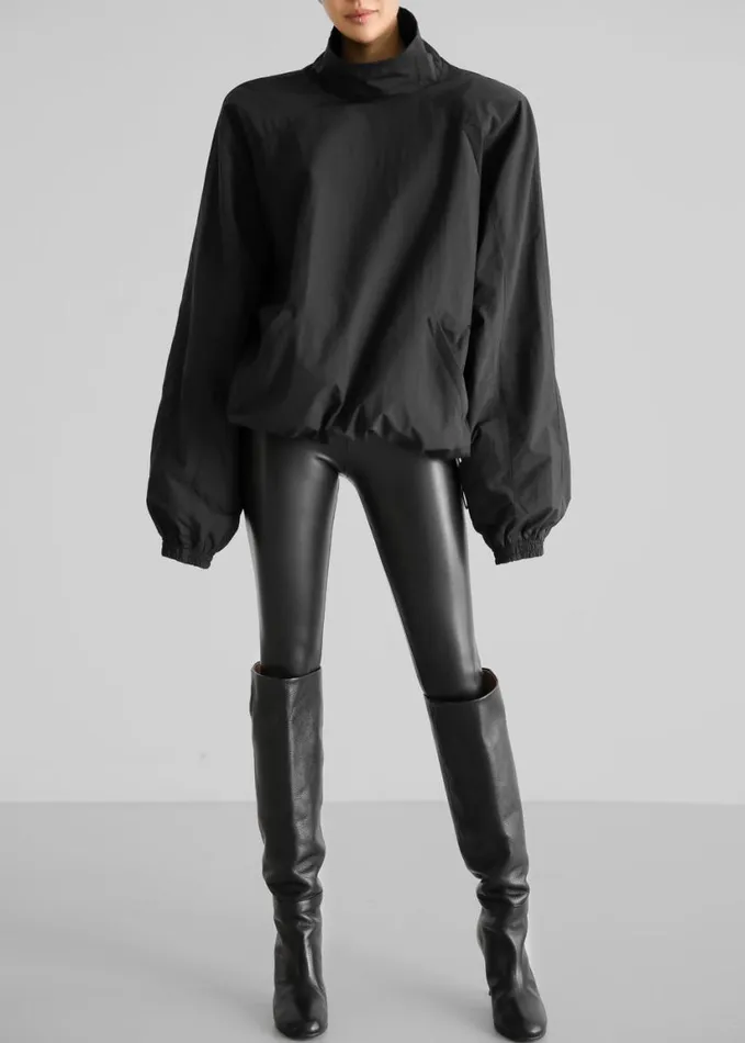 Clothing Women The Frankie Shop Doyle Mockneck Anorak 8211 Black