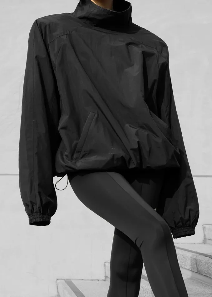 Clothing Women The Frankie Shop Doyle Mockneck Anorak 8211 Black