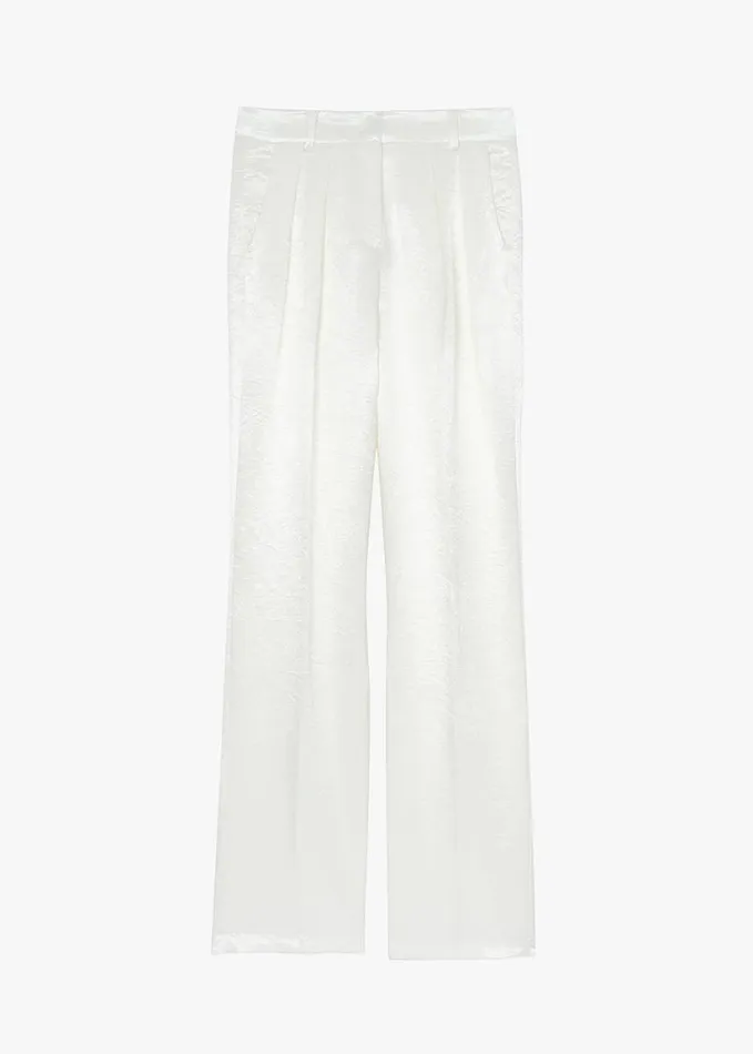 Clothing Women The Frankie Shop Elvira Pleated Trousers 8211 Ivory