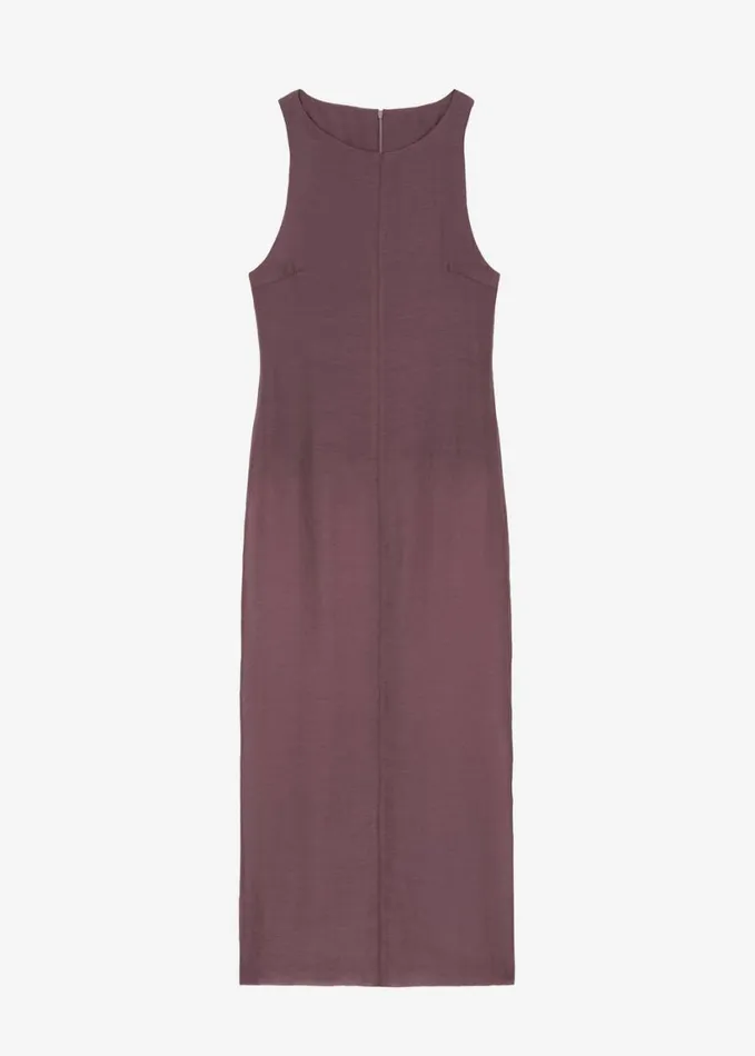 Clothing Women The Frankie Shop Etta Sheer Maxi Dress 8211 Brown