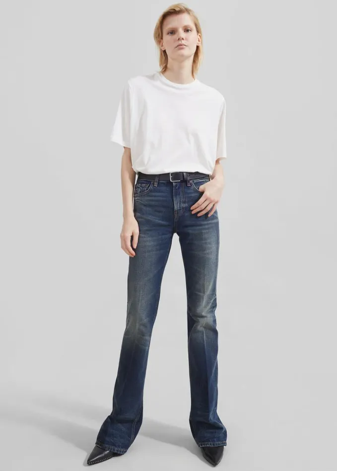 Clothing Women The Frankie Shop Harper Soft Organic TShirt 8211 Off White