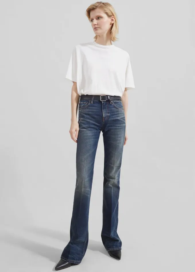 Clothing Women The Frankie Shop Harper Soft Organic TShirt 8211 Off White