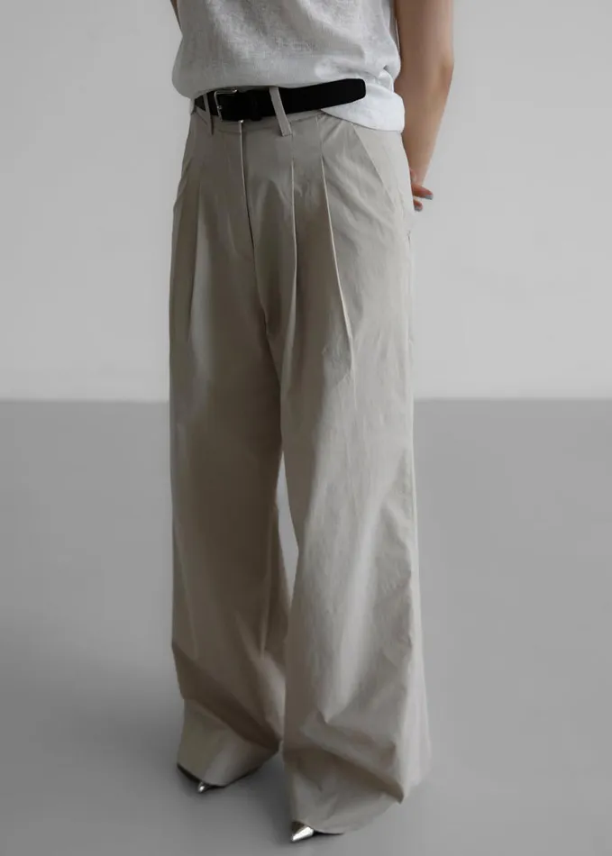 Clothing Women The Frankie Shop Jayden Wide Pants 8211 Taupe