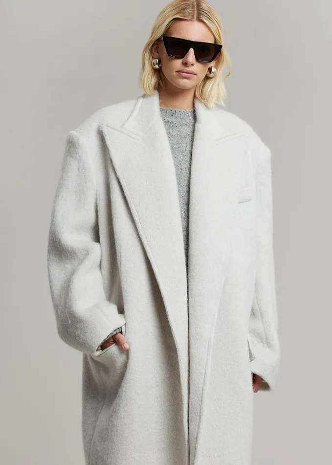 Clothing Women The Frankie Shop John Oversized Coat 8211 Birch