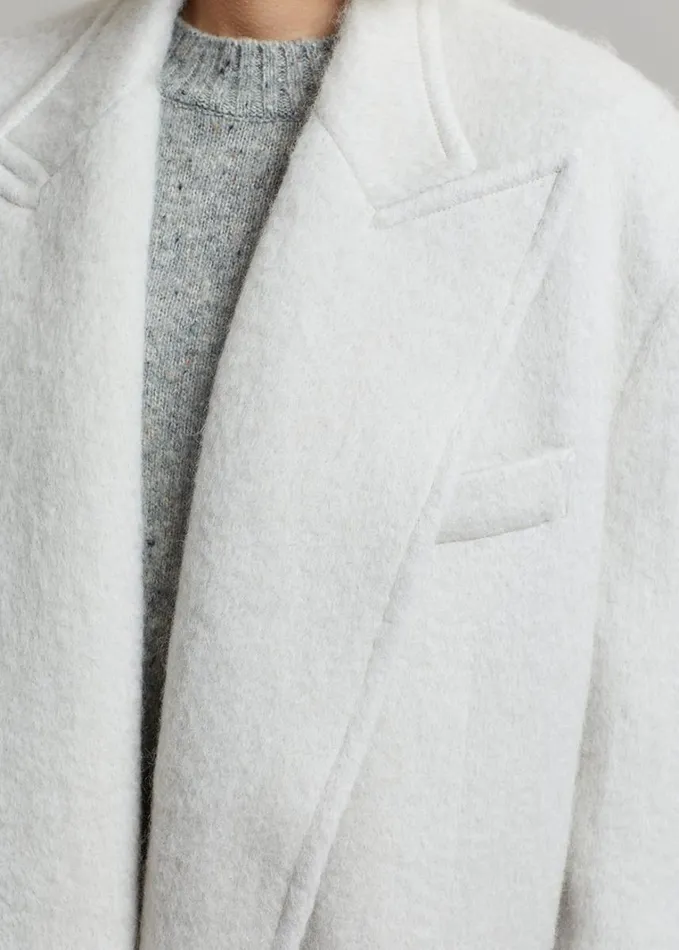 Clothing Women The Frankie Shop John Oversized Coat 8211 Birch